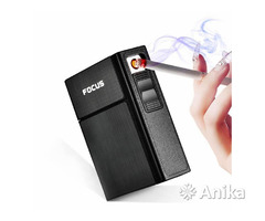 Портсигар под пачку сигарет с USB зажигалкой - Image 2