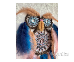 Ловец снов сова для дома Интерьер Ручная работа - Image 4
