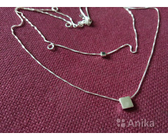 Сережки цепочки серебряные 925 - Image 6