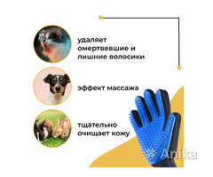 Перчатка для массажа и вычёсывания шерсти кошек