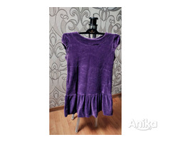 Детское фиолетовое платье