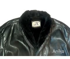 Куртка кожаная мужская A.Collezioni на меху ITALY - Image 2