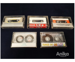 Аудиокассеты Maxell GoldStar Raks Silver Sound комплект 5 штук