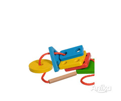 Сортер Клоун, деревянная игрушка геометрик и Шнуровка - Image 6