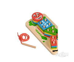 Сортер Клоун, деревянная игрушка геометрик и Шнуровка - Image 8