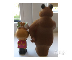 Маша и Медведь, резиновые игрушки, б.у - Image 2
