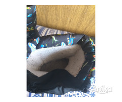 Сапожки-дутики, синие демисезон, р25 - Image 3