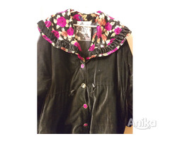 Куртка с цветным воротником, удлиненная, р.52-54, б.у, теплая - Image 5