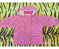 Куртка-ветровка розовая на 3-4года, р.100, новая