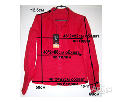 Блузка красная, новая, р. 44-46 (164-88-96), стильная - Image 2