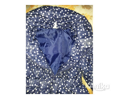 Куртка синяя в горохи с воротником на 2-3года, б.у - Image 3