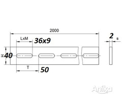 Полоса К106ц УТ2.5 (лист2.0м) перфорированная стальная монтажная 129шт - Image 5