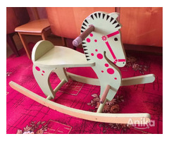 Конь-каталка для малышей, деревянная из СССР - Image 2