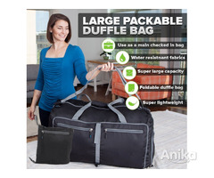Большая 70L складная, водонепроницаемая сумка для багажа, туризма - Image 9