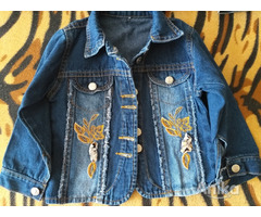 Куртки джинсовые на девочку, р.92-98-2шт, б.у, состояние новой - Image 2