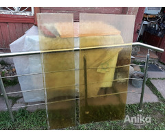 Стекло медовое узорчатое от межкомнатной двери СССР ретро винтаж - Image 2