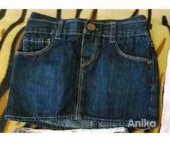Юбка джинсовая на 1-2года , б.у - Image 1