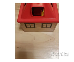 Игрушки деревянные IKEA: домик сортер, пирамидка - Image 1