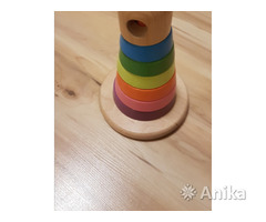 Игрушки деревянные IKEA: домик сортер, пирамидка - Image 2