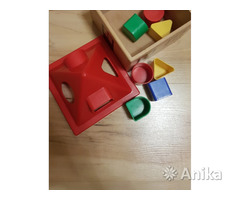 Игрушки деревянные IKEA: домик сортер, пирамидка - Image 3