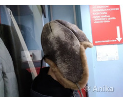 Шапка зимняя мужская кожа на меху made in Sweden - Image 3